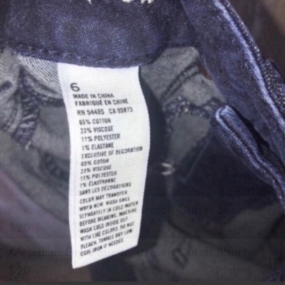 American Eagle Super Stretch Cutoff Shorts - Picture 7 of 7